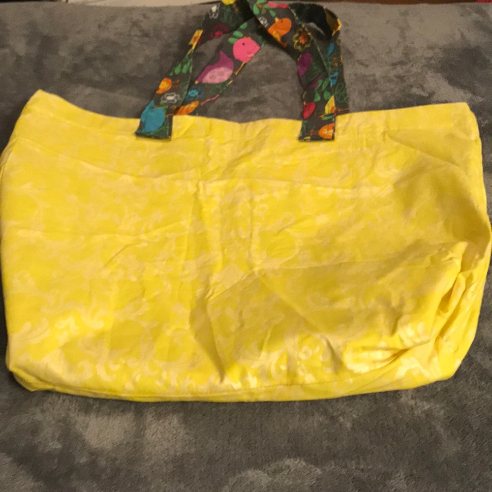 ‼️Bundle & Save‼️ Reversible Tote Birds/Yellow